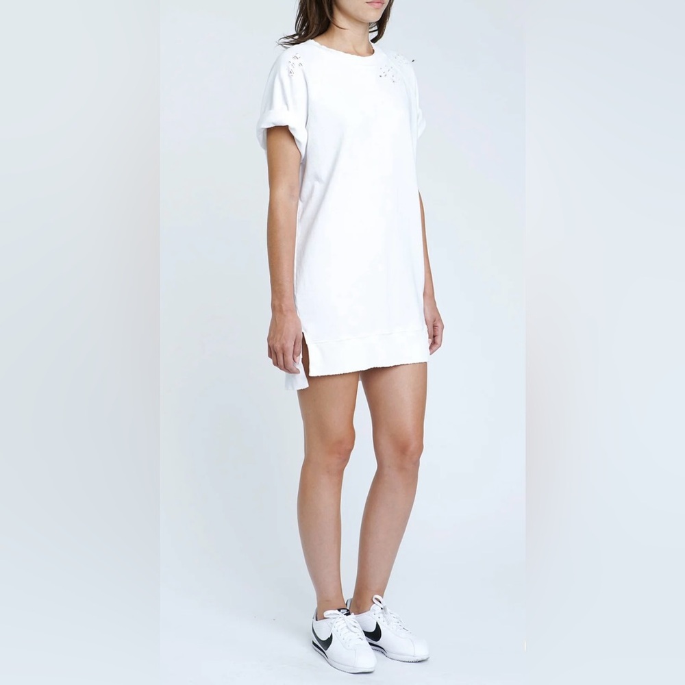 Pistola Quinn French Terry Dress in Wish Bone EUC XS - Picture 3 of 7